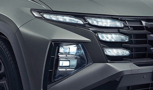 Feux de jour à effet miroir.